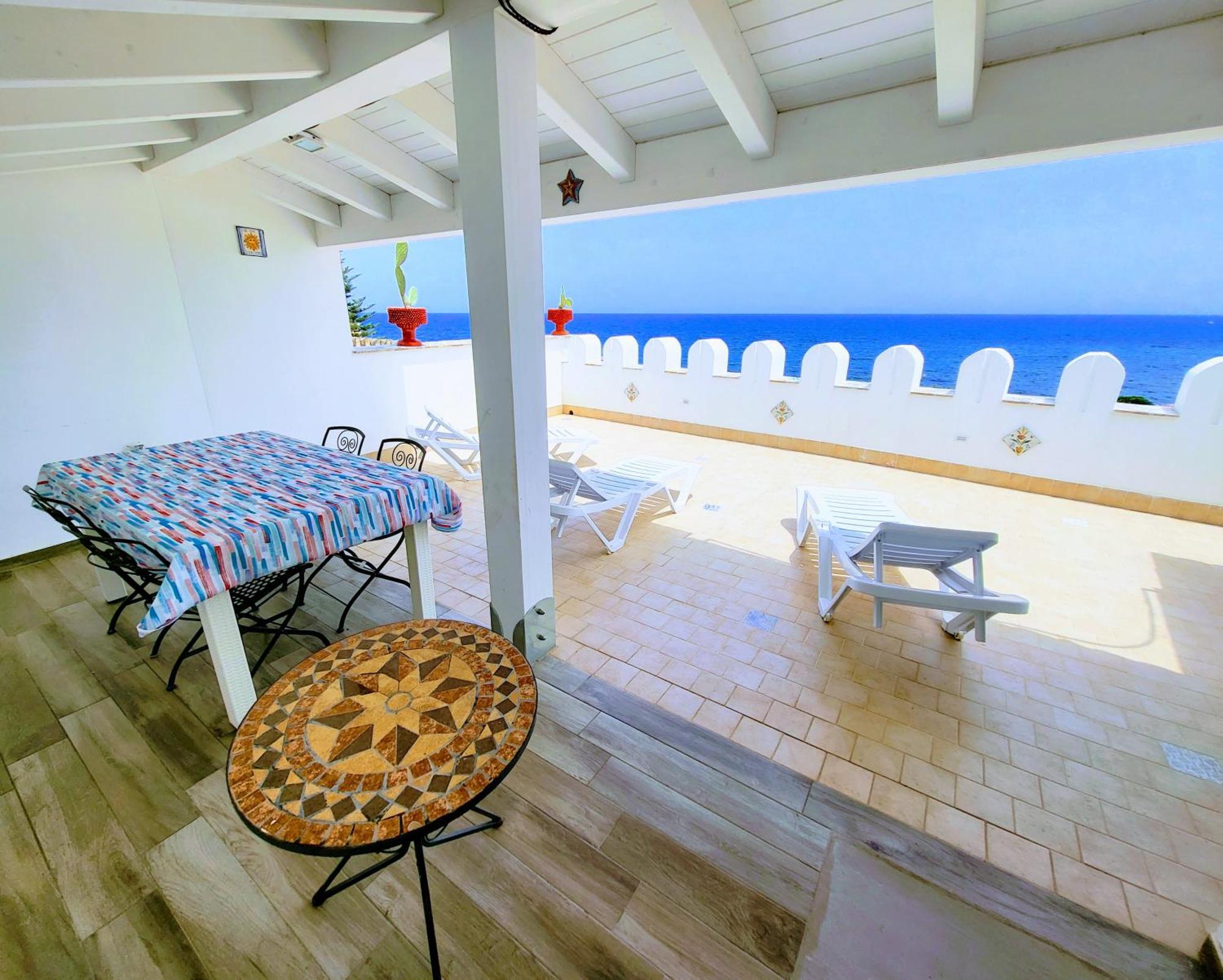 Seafront House Gabbiano Azzurro Apartment Santa Flavia Exterior foto